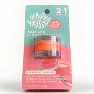 Beauty Impressions Kissy Lips Mask & Scrub Duo Viral TikTok Hydrating Aloe New